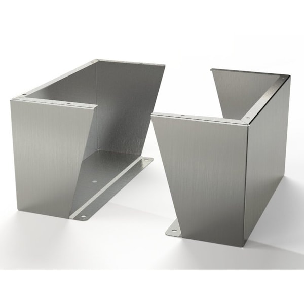 Floor Stand Kit, 12 in. H x 20 in. W x 9.13 in. L, 304 Stainless Steel, 1 PR